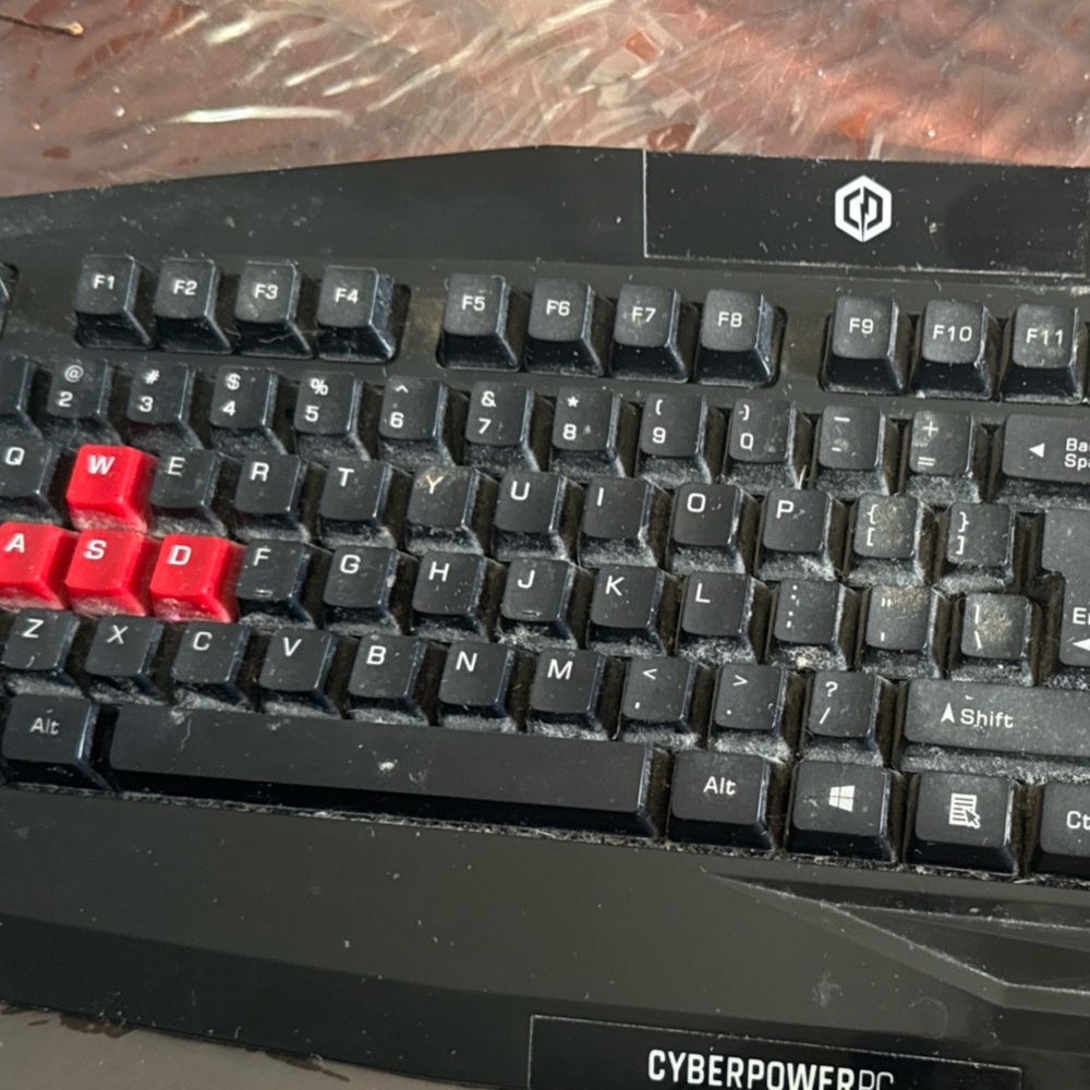 Cyberpower PC Gaming Keyboard Multimedia Control Gaming Wired USB Keyboard